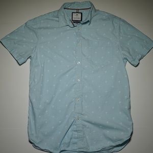 Cactus Man Mens Slim Fit Short Sleeve Button Down